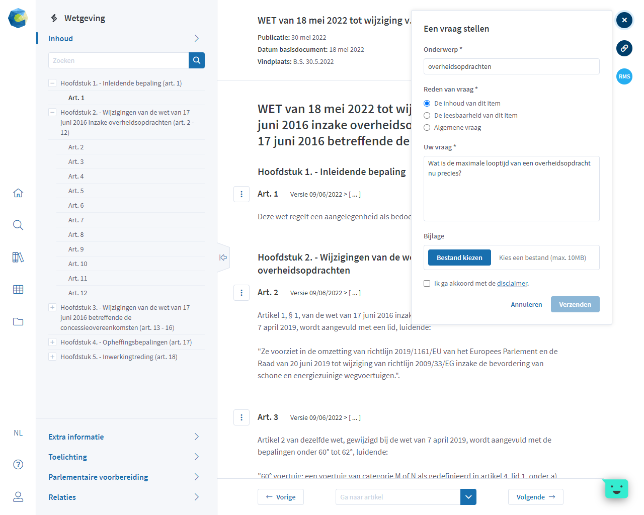 Finconnect Online Bibliotheek Feature Stel Een Vraag