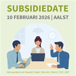 Subsidiedate op 10 februari 2026 in Aalst: ga slimmer om met subsidies