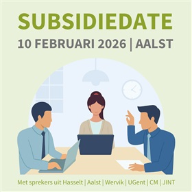 Subsidiedate op 10 februari 2026 in Aalst: ga slimmer om met subsidies