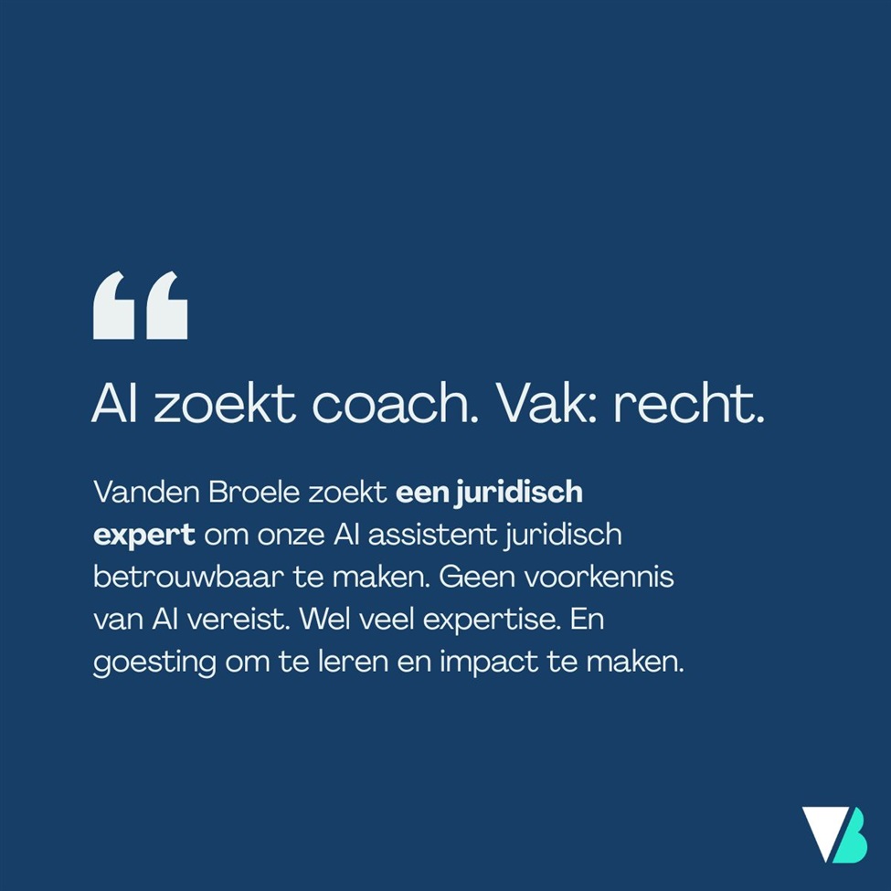 Gezocht: (deeltijds) juridisch expert om mee te bouwen aan AI-assistenten