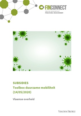 Subsidies. Toolbox duurzame mobiliteit.